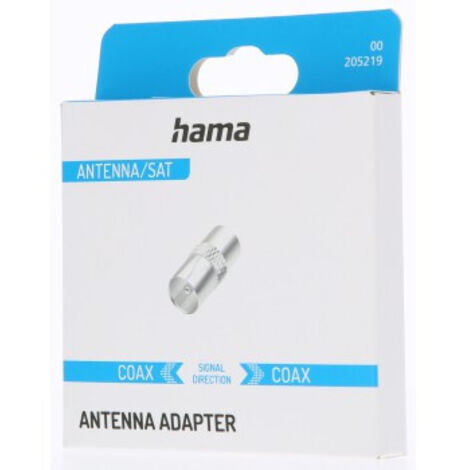 Hama adapter antenne koax 2x stecker 5