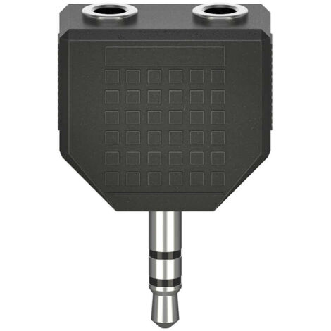 Hama adapter audio 2x 35 buchse auf 35 stecker stereo
