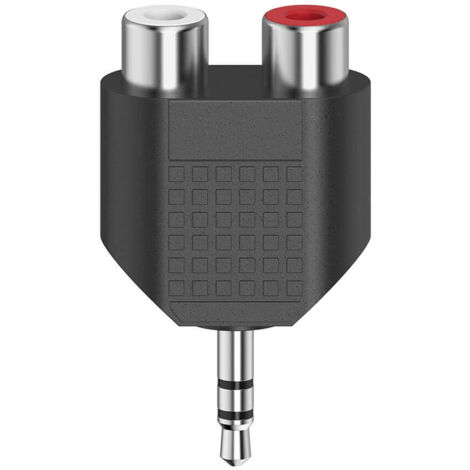 Hama adapter audio 2x cinch buchse auf 35 klinke 5472496
