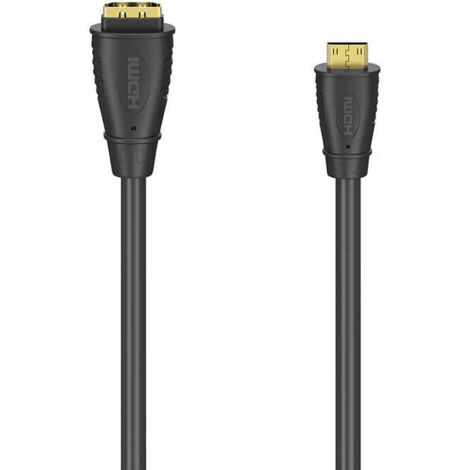 Hama adapter hdmi typ c a stecker buchse vergoldet schwarz