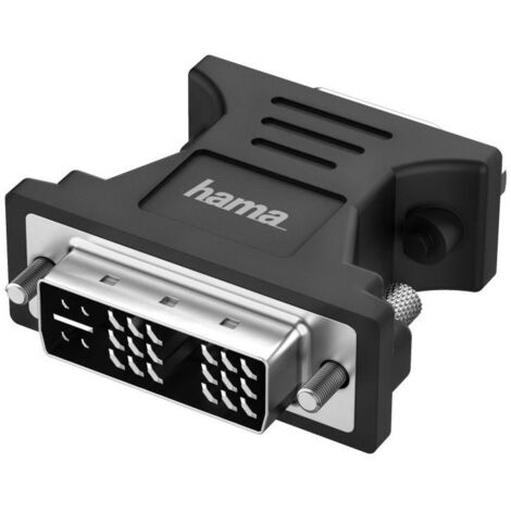 Hama Adattatore DVI-I M/VGA HDD 15 pin F, Full HD 1080P, nero