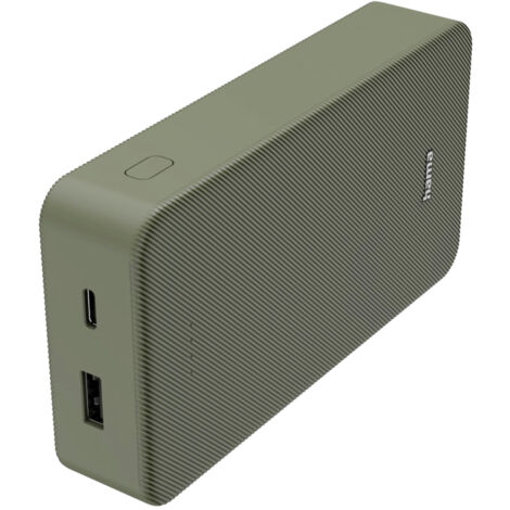 Hama Akku de 20.000 mAh (Tragbarer Akku, Schnellladung, USB A, USB C, Geräumig, Leicht, Klein, Ladegerät), Farbe Rot