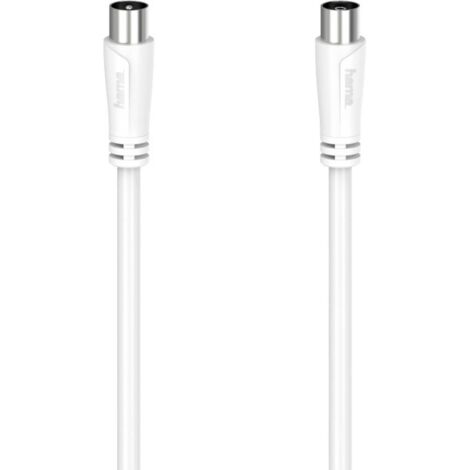 Hama Antenna, SAT Cavo [1x Spina coassiale - 1x Presa coassiale] 20 m Bianco