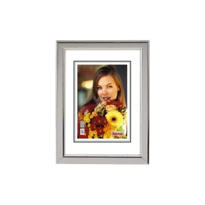 Image of Bella Wooden Frame Silver 10x15cm - Frame (Argento, Legno, 7 x 10 cm) - Hama