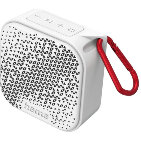 HAMA Bluetooth Pocket 3.0 (Drahtlose Freisprecheinrichtung, 14h de Akkulaufzeit, 200g, spritzwassergeschützt, tragbare Freisprecheinrichtung) Farbe White