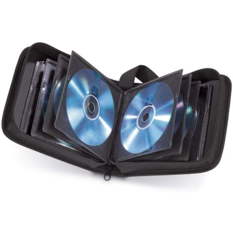 Hama Borsa CD Wallet per 20 CD-DVD-BR, Nero