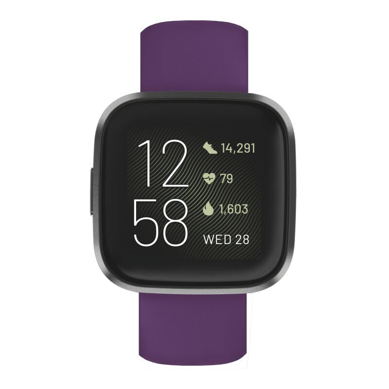 Bracelet pr Fitbit Versa 2/Versa (Lite), brac. de rech. silic., lilas (00086232) - Hama