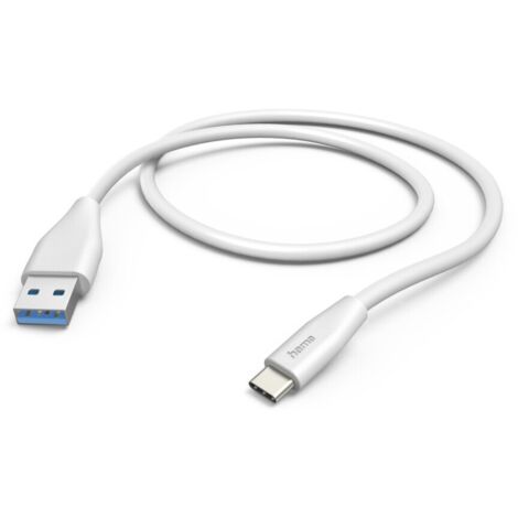 Hama Câble de charge USB USB 2.0 USB-A mâle, USB-C® mâle 1.50 m blanc 00201596