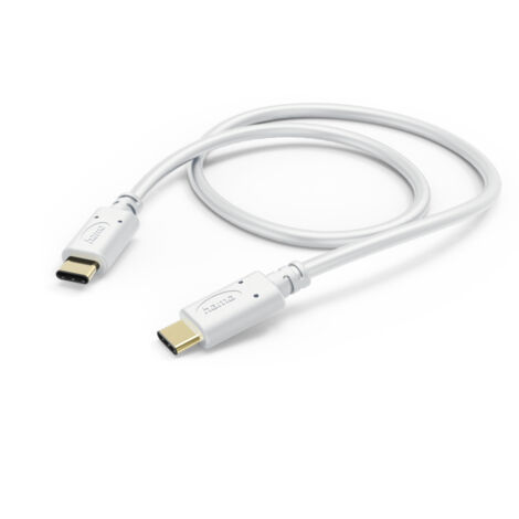 Hama Câble de charge USB USB 2.0 USB-C® mâle, USB-C® mâle 1.50 m blanc 00201592