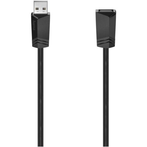 Hama Câble USB USB 2.0 USB-A femelle, USB-A mâle 5.00 m noir 00200621 W431162