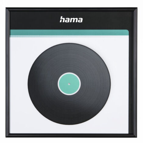 HAMA Cadre pour disque LP Aluminium Noir 31,5x31,5cm
