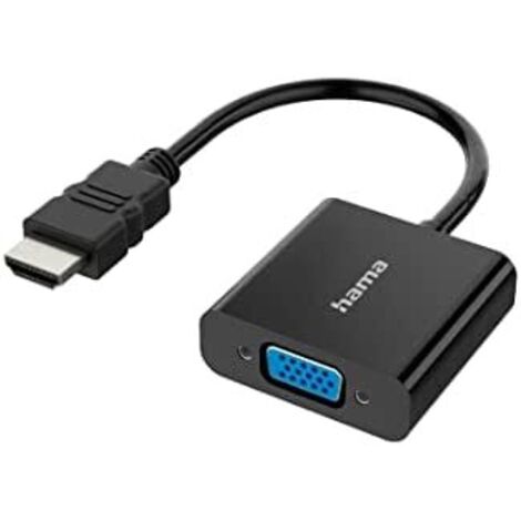 Hama Cavetto adattatore ingresso HDMI/ uscita VGA F + Jack 3.5 mm F, nero