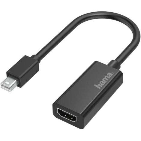 Hama Cavetto adattatore Mini DisplayPort M/HdmiF,ultra HD, Thunderbolt, nero