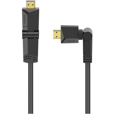 Hama Cavo HDMI Ultra HD 4K High Speed with Ethernet 1.5 metri ruotabile inclinabile connettori dorati