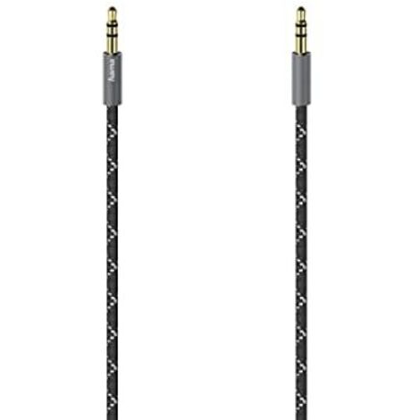 Hama Cavo Jack 3.5 mm M/Jack 3.5 mm M, 1,5 metri, TPE, spine metallo, nero