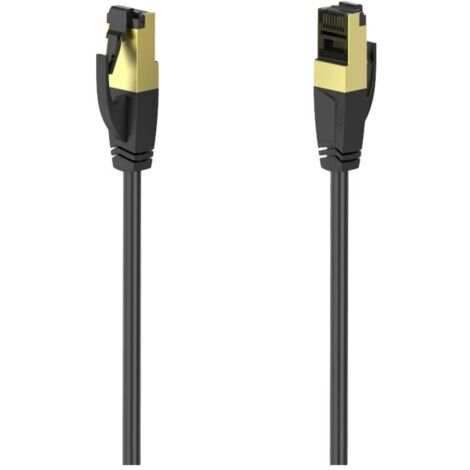 Hama Cavo rete Patch 8p8c M (RJ 45)/8p8c M (RJ 45), 3 metri, CAT 8, STP, nero