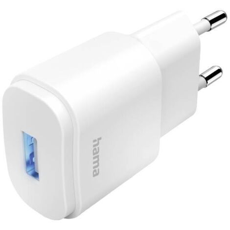 Hama Chargeur USB 6 W 1x USB-A blanc intérieure R281012