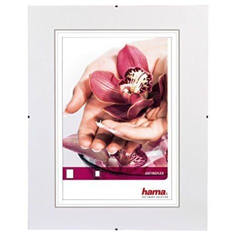 Hama Clip-Fix Transparent Backlit Stand Display - Frame (Verre, Transparent, Backlit Stand Display, 7 x 10 cm, Clip-Fix, Anti-reflet)