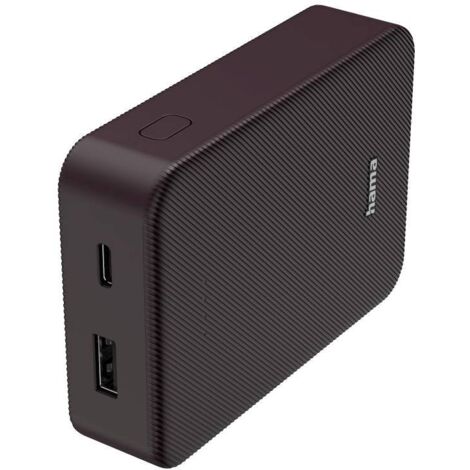 Hama Colour 10 Powerbank (batterie supplémentaire) 10000 mAh Fast Charge LiPo lilas affichage du statut
