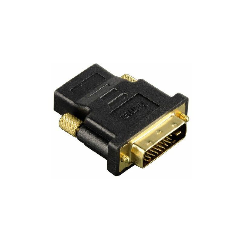 Compact Adapter dvi-d Plug - hdmi Socket dvi-d hdmi female Black cable interface/gender adapter - Hama