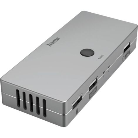 Hama Connect2Switch Commutateur KVM, câble inclus, 4 ports