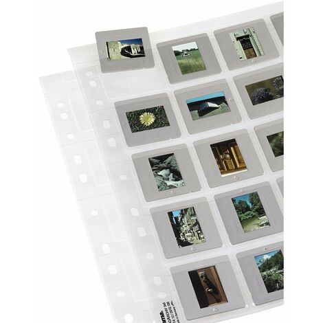HAMA Custodie per diapositive, 5 x 5 cm, 20 diapositive ciascuna (25 pezzi)