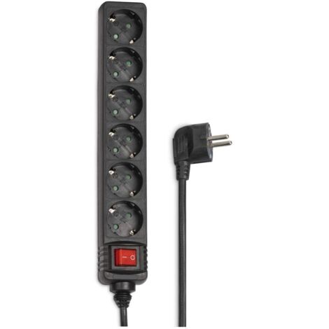 Hama Distribution Panel Nero unità di distribuzione dell'energia (PDU)
