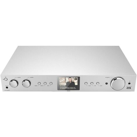 Hama DIT2105SBTX Radio de table Internet, DAB+, DAB, FM Bluetooth, USB, WiFi, radio internet argent D359652