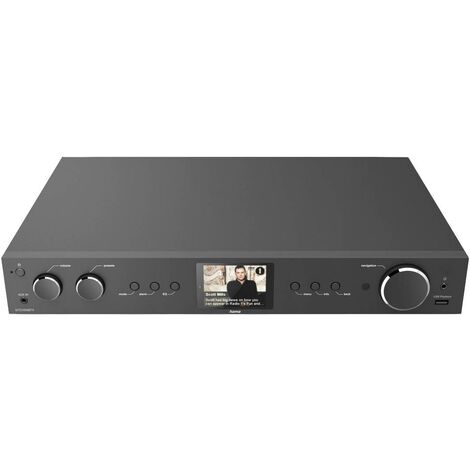 Hama DIT2105SBTX Radio de table Internet, DAB+, DAB, FM Bluetooth, USB, WiFi, radio internet noir D359692