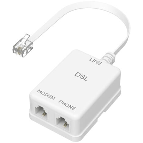 Hama Filtro ADSL spina jack 6p4c / 2 prese jack 6p4c