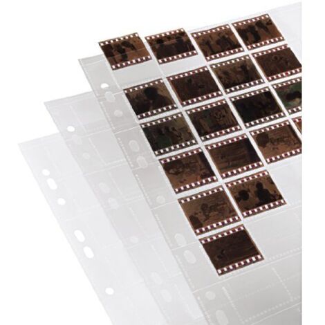 Hama Fogli Archiviazione Negativi 40 Finestre, 25 Fogli, Bianco