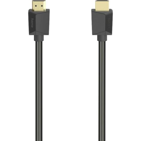 Hama HDMI Cavo Spina HDMI-A, Spina HDMI-A 5.00 m Nero 00200704 UHD 4K, Cavo HDMI