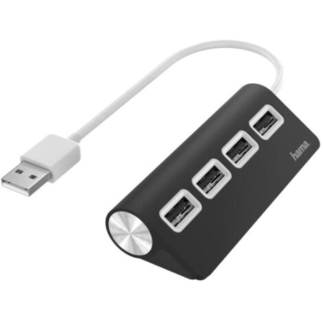 Hama hub usb a 20 4 porte 480 mbits nero