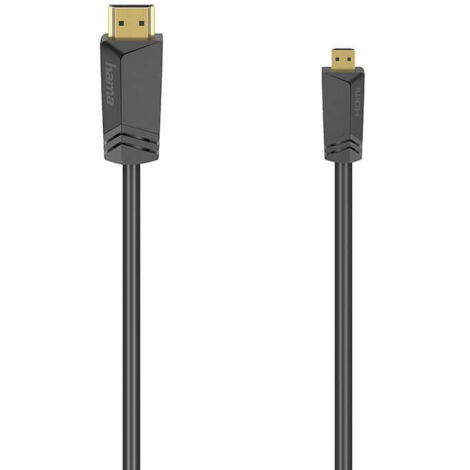 Hama kabel hdmi high speed typ a d 4k 18 gbits 15 m schwarz