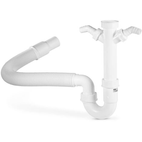 Hama Kit Idraulico Sifone, PVC, Bianco