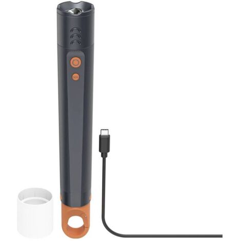 Hama LED-Taschenlampe FLX1200-C, aufladbar, stoßfest, Alu, 4 Modi + SOS, Zoom Lampe de poche 288 g