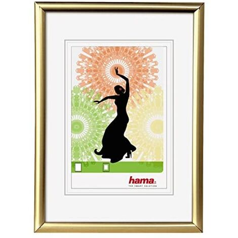Hama Madrid Gold Backlit Floor Stand - Cadre (verre, plastique, or, Floor Stand rétroéclairé, 20 x 30 cm, réfléchissant, 300 mm)