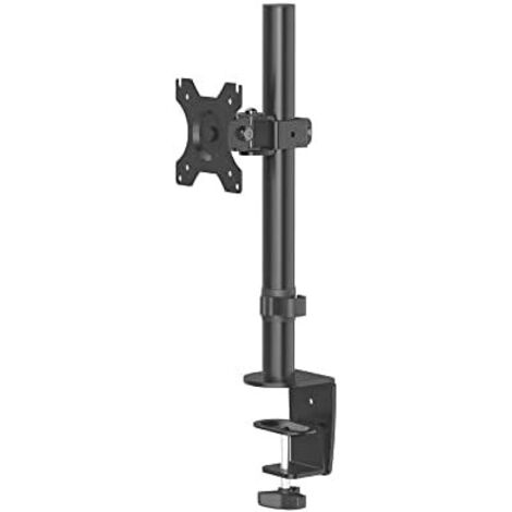 Hama Monitorhalterung von 13" bis 32" (Kompatibel mit VESA-Standards 75x75-100x100, Neigung +45°/-45°, Twist 180°, bis zu 10kg), Farbe Schwarz