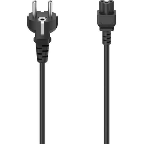 Hama netzkabel 3 polig schwarz 15m