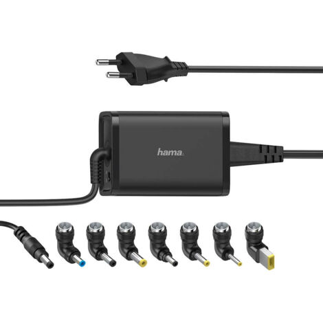 Hama netzteil notebook universal 100 240v 15 19v65w 8x adapter