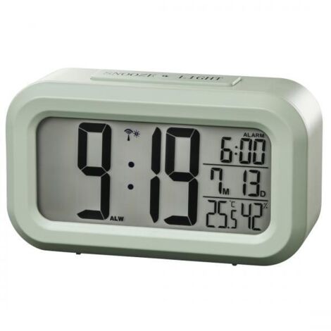 Hama Orologio sveglia da viaggio RC-660, termometro, igrometro, verde