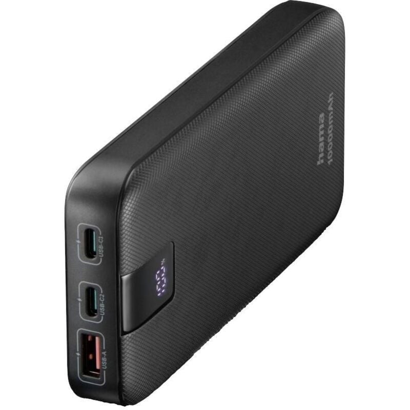 Hama Power Pack PD 10 10000mAh 3 Sorties : 2x USB-C 1x USB-A Anthracite