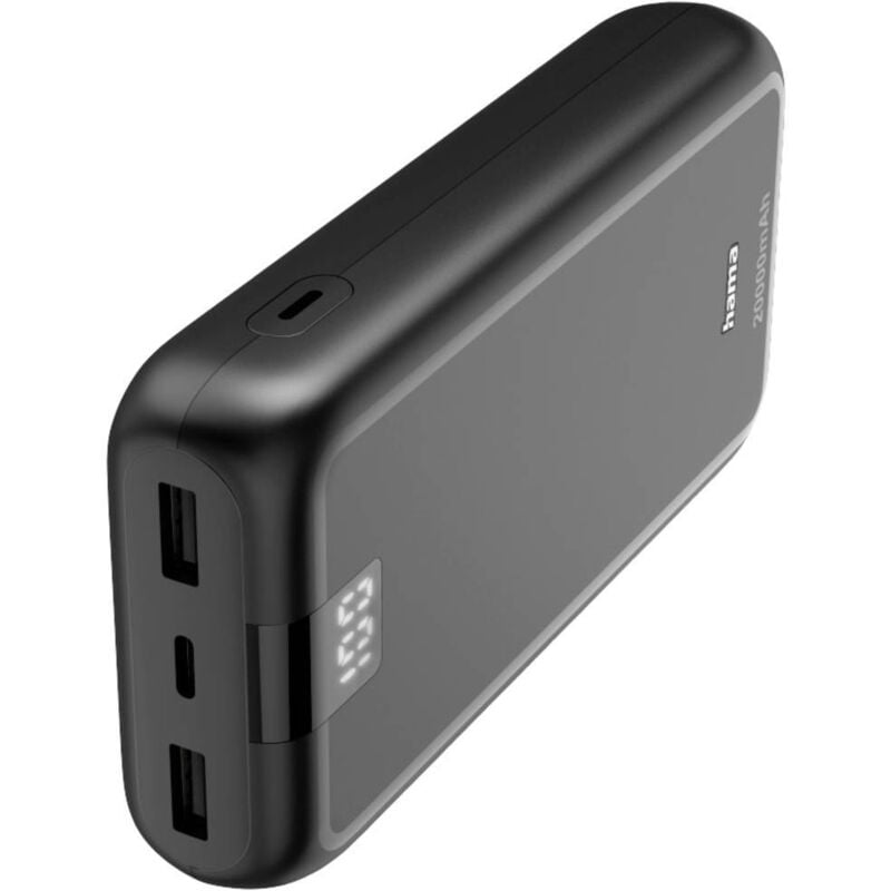 Powerbank (batterie supplémentaire) 20000 mAh Fast Charge LiPo anthracite - Hama