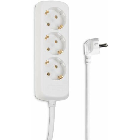 HAMA Presa Multipla a 3 Vie Schuko, Bianco