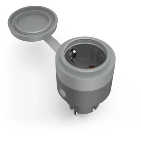 Hama  Prise intelligente pour l'extérieur, 2 300W/10A, économie d'énergie, Compatible avec Alexa et Google Home noir/gris.