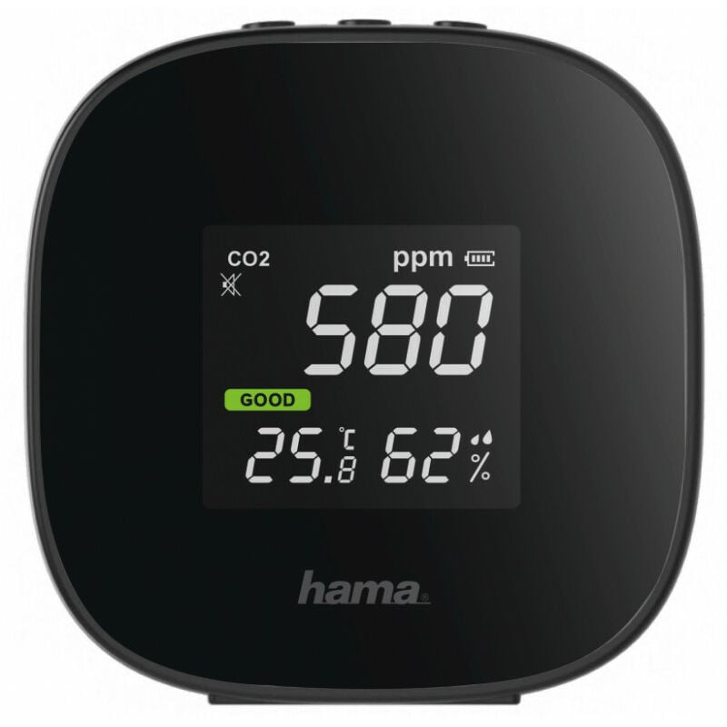 App. mesure qualité de l'air Safe, mesure CO2, temp., hum. de l'air (00186434) - Hama