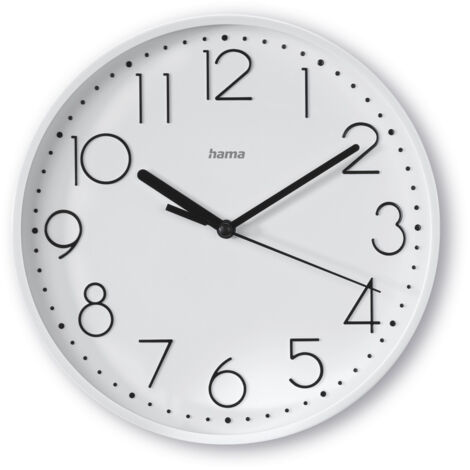 Hama Salina Horloge Murale Silencieuse Blanc 22 cm