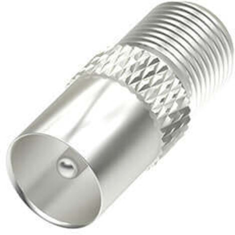 Hama satellitenempfanger adapter f buchse - koax stecker
