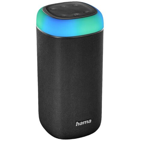 Hama Shine 2.0 Enceinte Bluetooth AUX, fonction mains libres, protégée contre les projections d'eau, portable noir