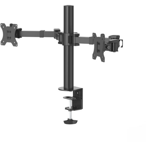 Hama Support pour moniteur pour 2 moniteurs noir